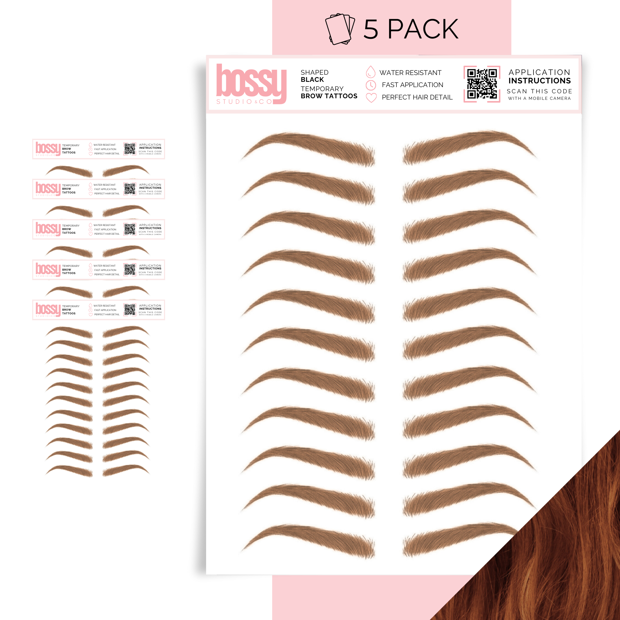 Temporary Brow Tattoo 10 Packs