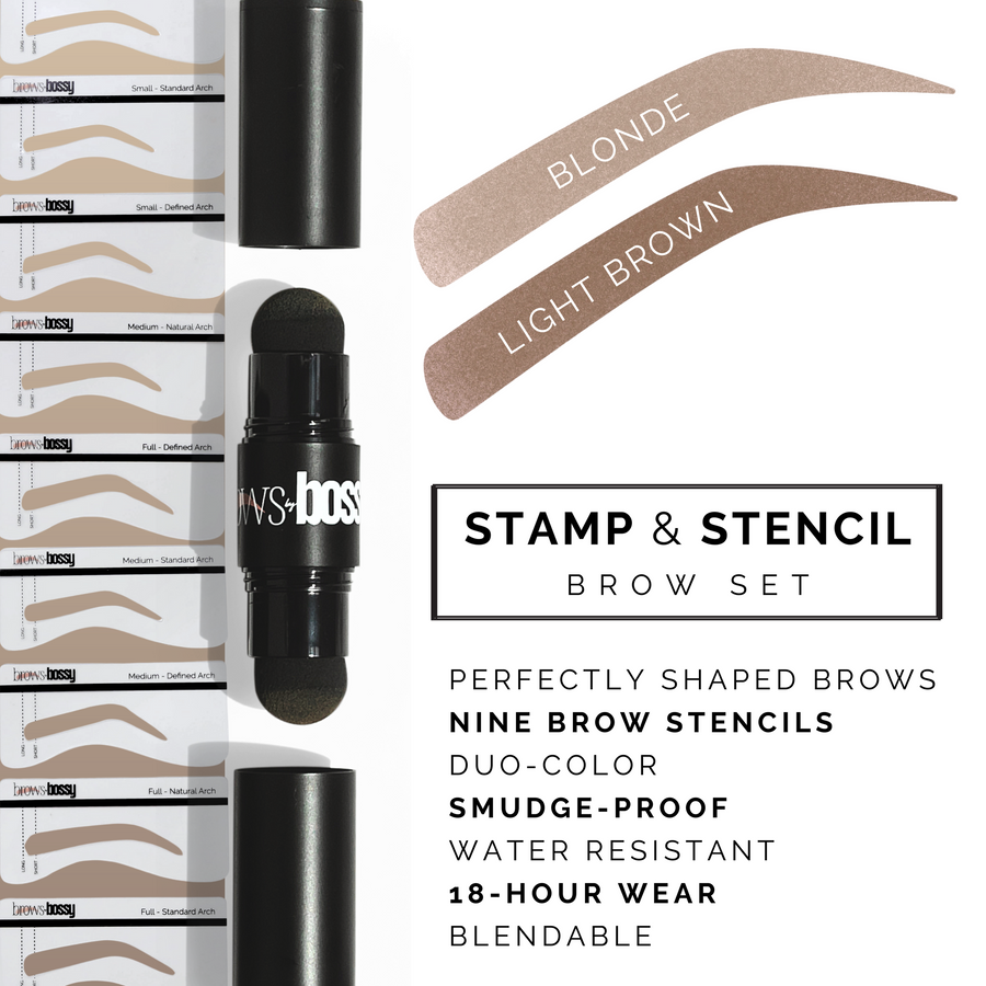 Stamp & Stencil Brow Set